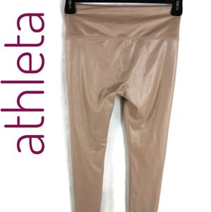 Athleta sparkly blush pink yoga pants